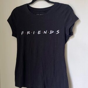 FRIENDS Black Graphic T-Shirt